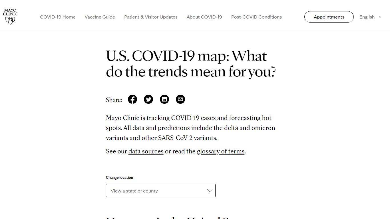 U.S. COVID-19 Map: Tracking the Trends - Mayo Clinic